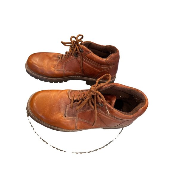 RJ Colt mens brown leather ankle moto boots sz 12M SKU 9869 main image 5